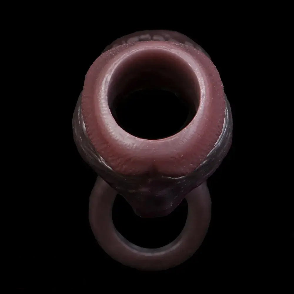 3.94in 4.61in 5.87in 6.5in Real Silicone Cock Sleeve Dildo Adult Product