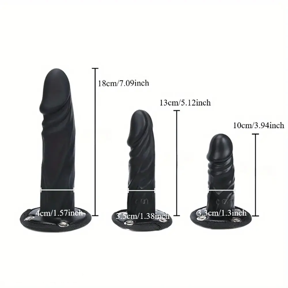 3.94in 5.12in 7.09in Adjustable Strap-On Dildo Harness For Lesbian Couples
