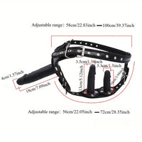 3.94in 5.12in 7.09in Adjustable Strap-On Dildo Harness For Lesbian Couples