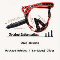 3.94in 5.31in 6.89in Wearable Safety Detachable Strap on Dildo Pants