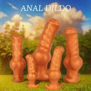 3.94in 7.48in 8.66in Soft & Flexible Silicone Anal Dildo Secure Knot Sex Toy