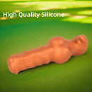 3.94in 7.48in 8.66in Soft & Flexible Silicone Anal Dildo Secure Knot Sex Toy