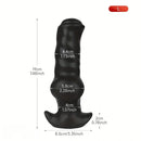 3.94in 7.48in 8.66in Soft & Flexible Silicone Anal Dildo Secure Knot Sex Toy