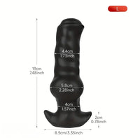 3.94in 7.48in 8.66in Soft & Flexible Silicone Anal Dildo Secure Knot Sex Toy