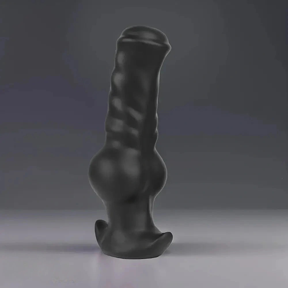 3.94in 7.48in 8.66in Soft & Flexible Silicone Anal Dildo Secure Knot Sex Toy