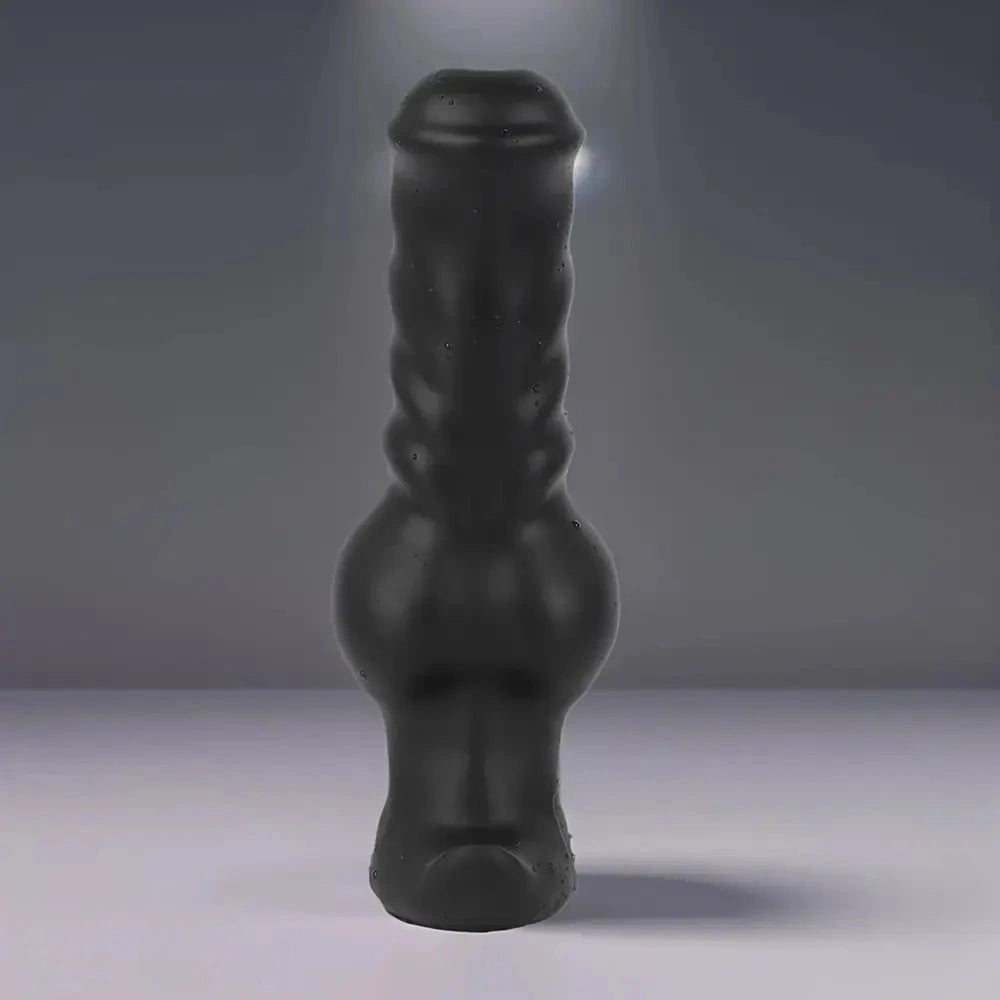 3.94in 7.48in 8.66in Soft & Flexible Silicone Anal Dildo Secure Knot Sex Toy