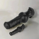 3.94in 7.48in 8.66in Soft & Flexible Silicone Anal Dildo Secure Knot Sex Toy