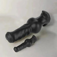 3.94in 7.48in 8.66in Soft & Flexible Silicone Anal Dildo Secure Knot Sex Toy