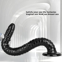 31.5in Black PVC Huge Long Masturbator For Women Gay Dildo Sex Toy