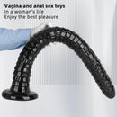 31.5in Black PVC Huge Long Masturbator For Women Gay Dildo Sex Toy