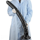 31.5in Black PVC Huge Long Masturbator For Women Gay Dildo Sex Toy