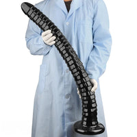 31.5in Black PVC Huge Long Masturbator For Women Gay Dildo Sex Toy