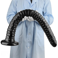 31.5in Black PVC Huge Long Masturbator For Women Gay Dildo Sex Toy