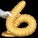 31.5in Golden Silicone Soft Huge Long Masturbator For Women Gay Dildo
