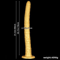 31.5in Golden Silicone Soft Huge Long Masturbator For Women Gay Dildo