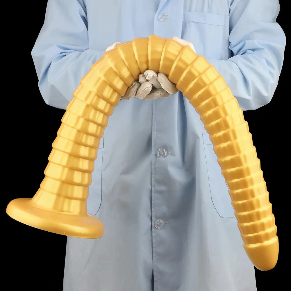 31.5in Golden Silicone Soft Huge Long Masturbator For Women Gay Dildo