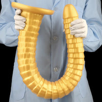 31.5in Golden Silicone Soft Huge Long Masturbator For Women Gay Dildo