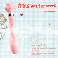 Cute Cat Paw 7 Flapping Clitoral G Spot Vibrator