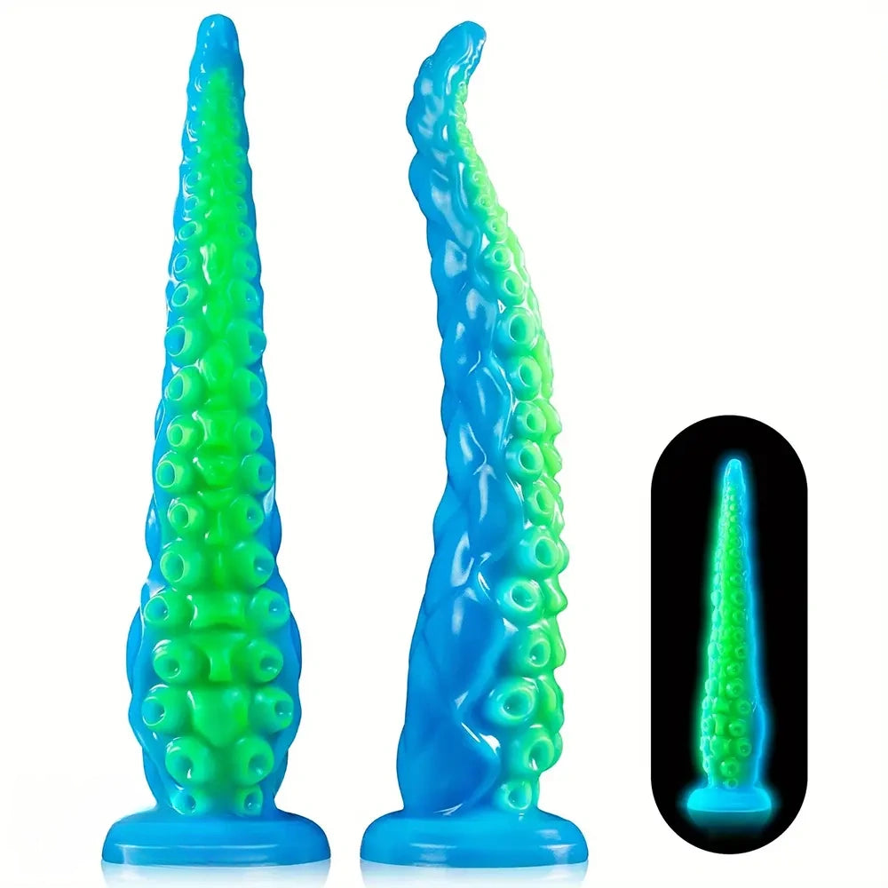 32.7in Luminous Tentacle Soft Fantasy Dildo For C U G-Spot Stimulation