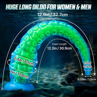 32.7in Luminous Tentacle Soft Fantasy Dildo For C U G-Spot Stimulation