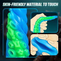 32.7in Luminous Tentacle Soft Fantasy Dildo For C U G-Spot Stimulation