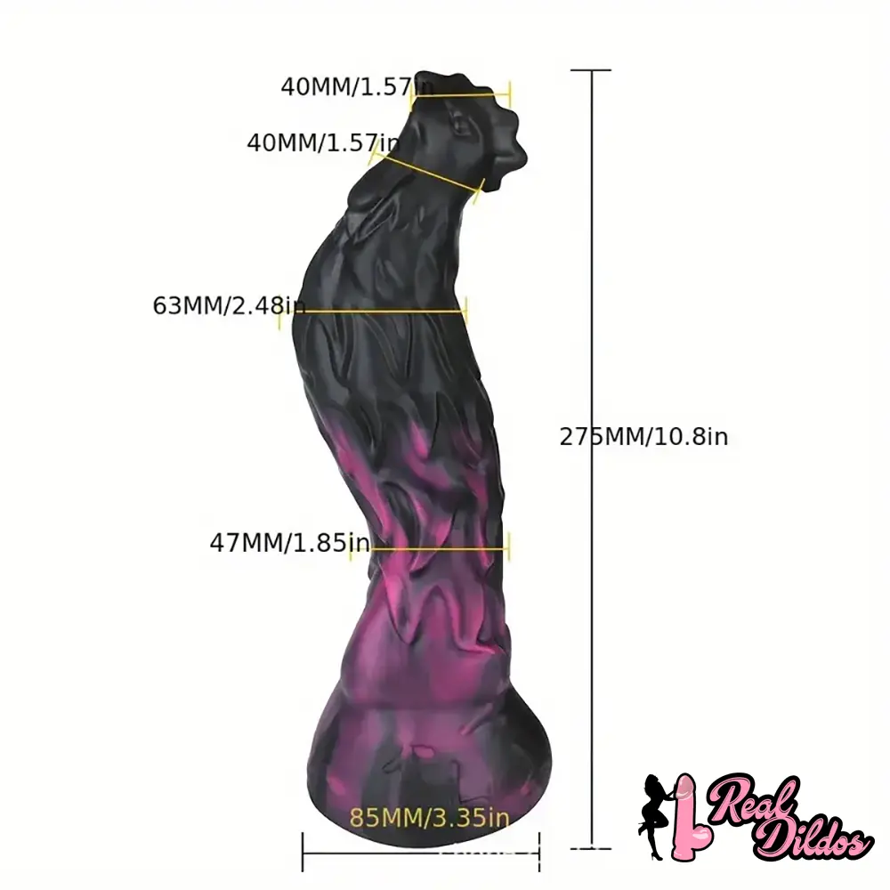 10.8in Rooster Shape Fantasy Large Silicone Soft Dildo For Anus Stimulation