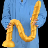 33.46in Golden Silicone Super Long Huge Dildo Couples Pleasure Solo Play
