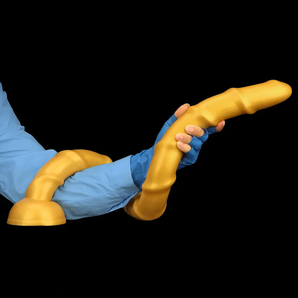 33.46in Golden Silicone Super Long Huge Dildo Couples Pleasure Solo Play