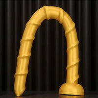 33.46in Golden Silicone Super Long Huge Dildo Couples Pleasure Solo Play