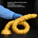 33.46in Golden Silicone Super Long Huge Dildo Couples Pleasure Solo Play