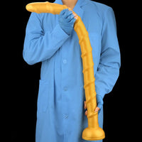 33.46in Golden Silicone Super Long Huge Dildo Couples Pleasure Solo Play