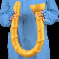 33.46in Golden Silicone Super Long Huge Dildo Couples Pleasure Solo Play