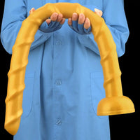 33.46in Golden Silicone Super Long Huge Dildo Couples Pleasure Solo Play