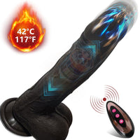 8.6-In Vibrating Thrusting Swing Thick Long Lifelike Dildo With Remote Control