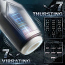 Thursting & Vibrating With Huge Visible Window Oral Male Masturbation