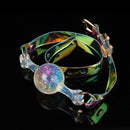 Holographic Iridescent Aurora Ball Gag with Adjustable Buckle Strap