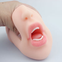 1.49Lb Pocket Pussy Realistic Mouth Blowjob Masturbator Stroker