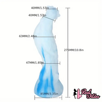 10.8in Rooster Shape Fantasy Large Silicone Soft Dildo For Anus Stimulation