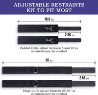 BDSM Wrist-to-Thigh Bondage Adjustable Sex Cuffs For Bedroom sex