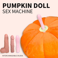 Pumpkin-shaped Pillow Style Thrusting Dildo Sex Machine Vibrator