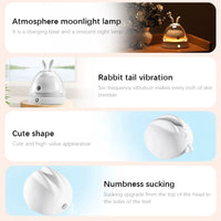 Rabbit Klitoris-Saugvibrator mit bunter Lichtladestation