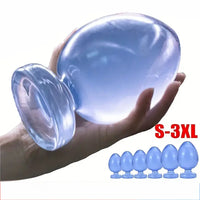 3in 3.3in 3.9in 4.5in 5.1in 5.7in Thick Anal Small G-spot Butt Plug Dildo
