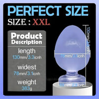 3in 3.3in 3.9in 4.5in 5.1in 5.7in Thick Anal Small G-spot Butt Plug Dildo