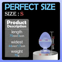 3in 3.3in 3.9in 4.5in 5.1in 5.7in Thick Anal Small G-spot Butt Plug Dildo