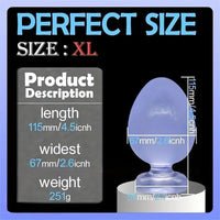 3in 3.3in 3.9in 4.5in 5.1in 5.7in Thick Anal Small G-spot Butt Plug Dildo