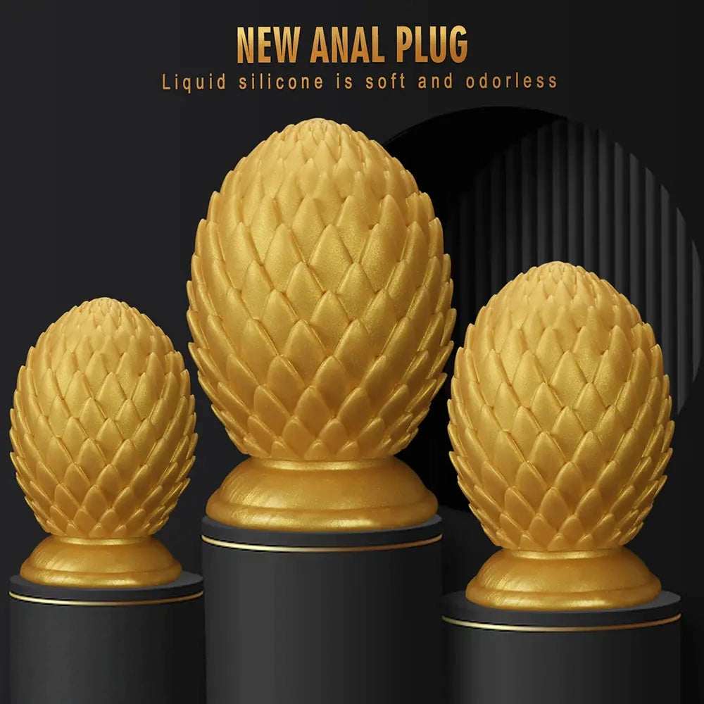4.01in 4.52in 5.11in Large Petals Anal Plug Dildo With Powerful Suction Cup