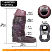 4.01in 4.72in 5.9in Lifelike Cock Sleeve Dildo Prostate Massage Sex Toy