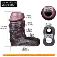 4.01in 4.72in 5.9in Lifelike Cock Sleeve Dildo Prostate Massage Sex Toy
