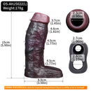4.01in 4.72in 5.9in Lifelike Cock Sleeve Dildo Prostate Massage Sex Toy