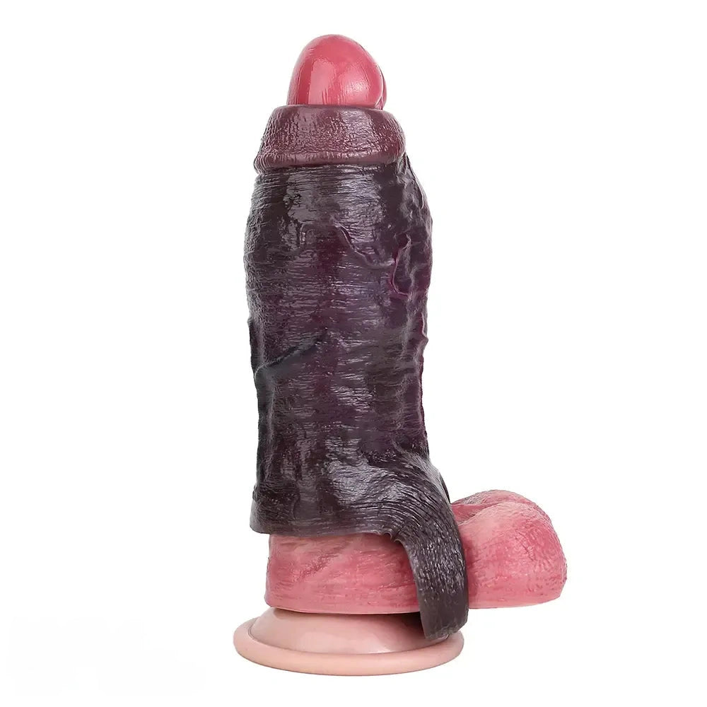4.01in 4.72in 5.9in Lifelike Cock Sleeve Dildo Prostate Massage Sex Toy
